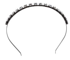 Thin headband clear diamante - headband,