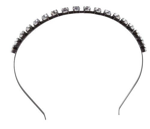 Thin headband clear - thin, diamante