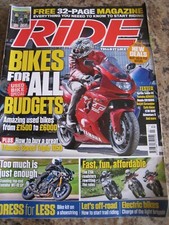 RIDE MAGAZINE JUL 2017 APRILIA TUONO V4 YAMAHA SCRE950 OFF-ROAD ELECTRIC BIKES