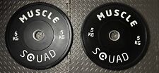 Muscle Squad Rubber Bumper Olympic Weight Plates- 100kg Set