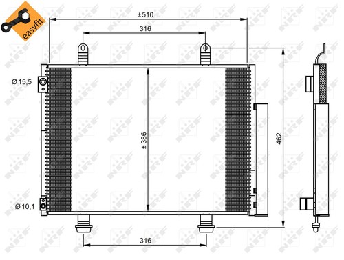 Nrf air con - condenser,