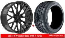 Alloy Wheels & Tyres 20" Wolfrace 71 Wolfsburg GTR Black For Audi SQ5 [8R] 13-18