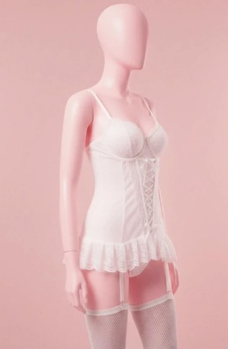 White lace basque in a - uk,