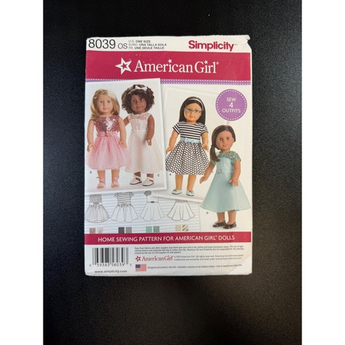 Simplicity 8039 american girl - 8039,
