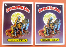GPK Series One UK Garbage Pail Kids Sticker, 1985 #'s 5a &5a   Different backs