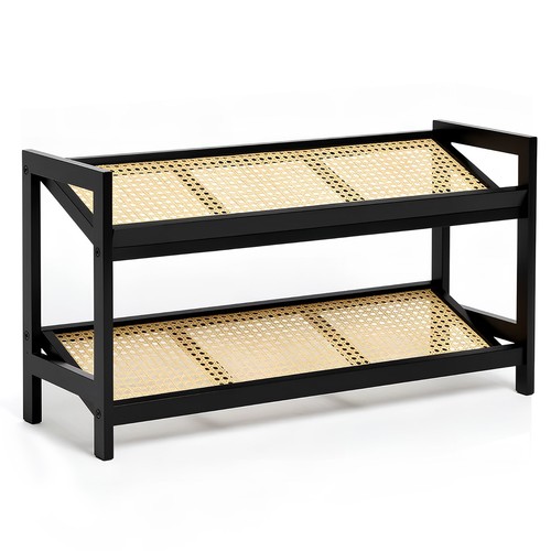 Keplin shoe rack tier bamboo - tier,