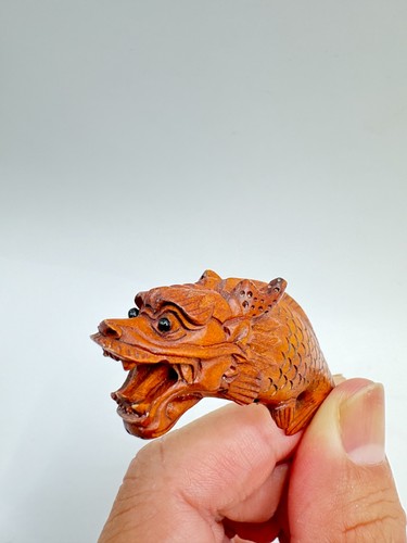 Japanese boxwood netsuke - japanese,