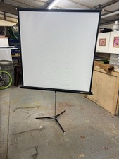 Vintage Da-Lite Flyer Folding Portable Projector Screen Size 125 cm x 115cm