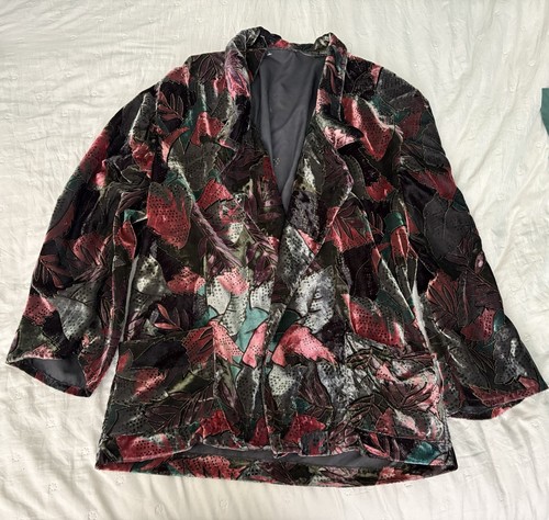 Vintage velvet blazer - velvet,