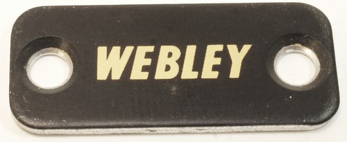 Webley name plate badge rear - webley,