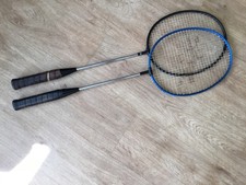 Two vintage badminton rackets 1970s Carlton and Slazenger