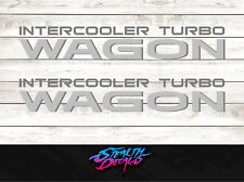 Intercooler turbo WAGON fits Shogun pajero sticker/decal Premium Quality x2 Sil