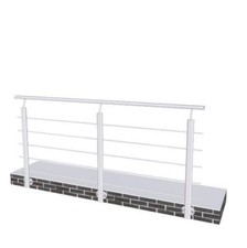 2m x 1m  Angle Adjustable Aluminum  Handrail suitable for Steps/Stairs Side Wall