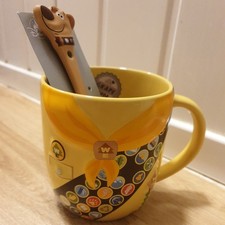 Disney Pixar UP Russell's Wilderness Explorer Badges 3D Mug Dug Spoon