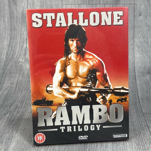 Stallone rambo trilogy - stallone, box