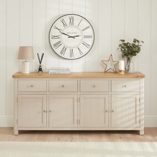 Marbury Putty Grey XL 4 Door 4 Drawer Sideboard -SLIGHT SECONDS-PUT67-F372