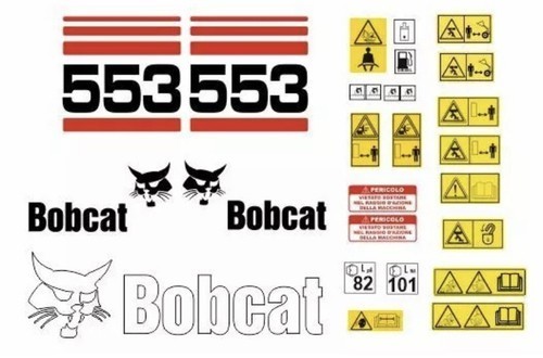 Bobcat 553 decals - bobcat, stickers