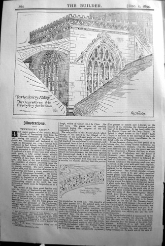 Old tewkesbury abbey clear - old,