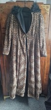 Vintage leopard print faux fur