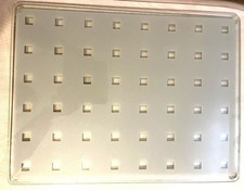 2 X Rectangle Glass Chopping Board 40cm x 30cm Kitchen Worktop Saver