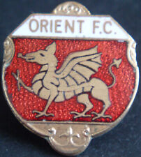 LEYTON ORIENT FC Vintage club crest badge Brooch pin In gilt 22mm x 26mm