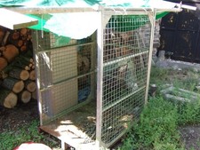 Salvage Yard Galvanised Steel crate, fork lift use. Situated Leominster.