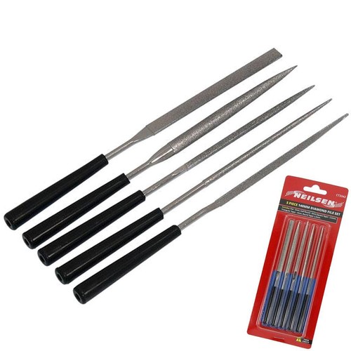 5pc diamond needle - diamond, file