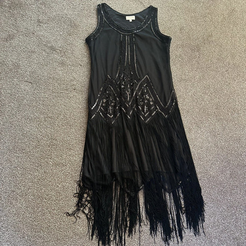 New sequin black dress - new,