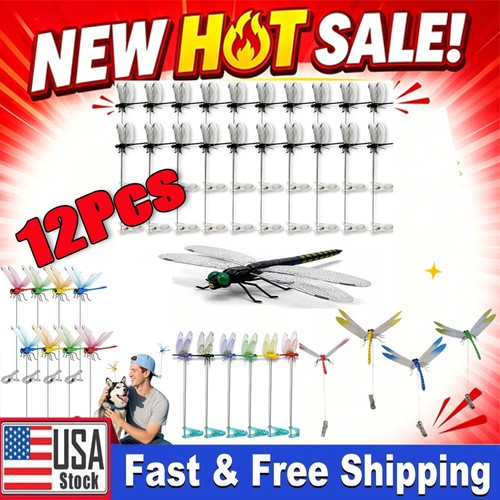12x lifelike dragonfly - lifelike, clip