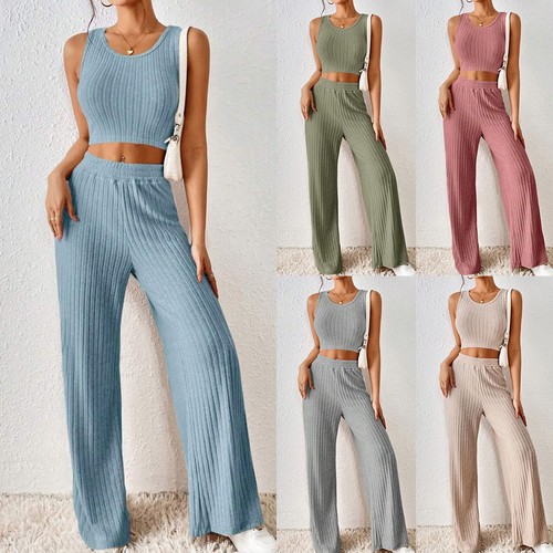 Womens ribbed vest crop tops - womens,