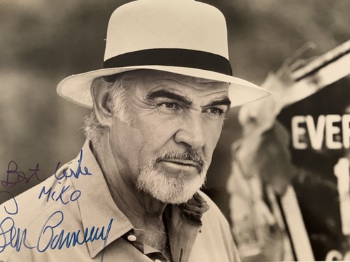 Sean connery signed photo - connery,