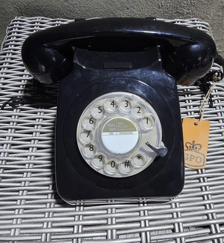 Vintage rotary dial telephone - rotary,