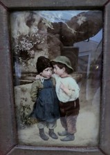 **PRETTY Antique Crystoleum of