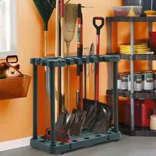 Garden Tool Holder Storage Rack Gardening Garage Organizer Caddy Shed Equipment