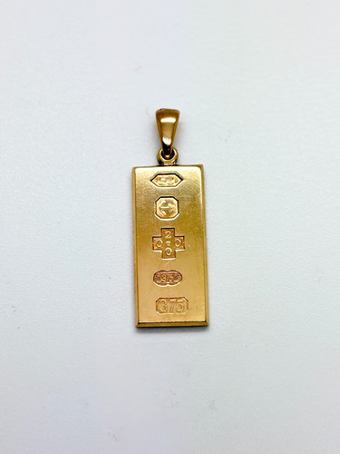 9ct yellow solid gold - solid, ingot