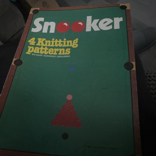 Snooker knitting patterns - knitting, gary