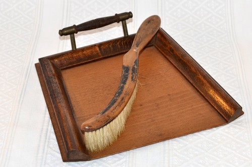 Antique wooden crumb catcher - catcher, /