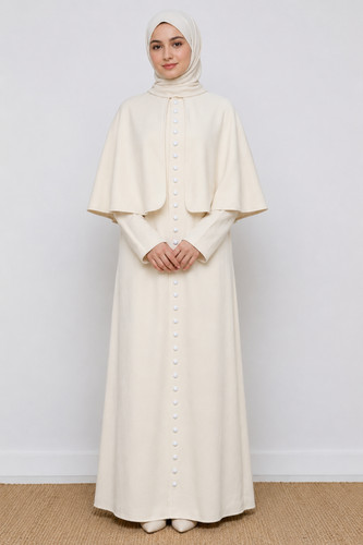 Handmade white wool clergy - wool,