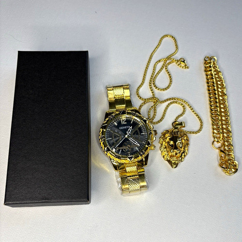 Geneva gold plated lion - geneva,