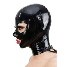 Womans Latex Gummi Rubber Hood