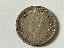 1945 Half Rupee Indian Silver