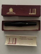 Dunhill White Spot Torpedo Cigarette Holder Vintage 1940’s Rare With Box Superb
