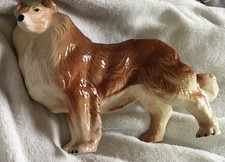 Vintage Melba Ware Rough Collie Shetland Sheepdog Lassie 22 cm L  x 17 cm H GB2