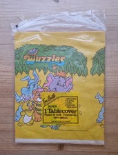 ✅️ NEW Vintage Disney Wuzzles Party Paper Tablecover 1985 Table Cloth Unique ?.