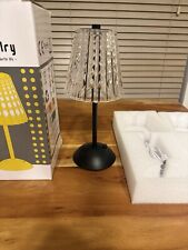 Amingulry Cordless Table Lamp, 4000mAh Rechargeable Battery Operated Lamp, BLACK