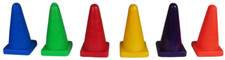 Sports Agility Training Soft Flexible Cones 4" Pack of 6