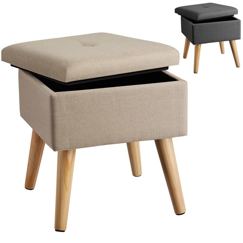 Stool storage bench - stool, padded