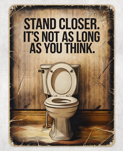 Stand closer funny - stand, toilet