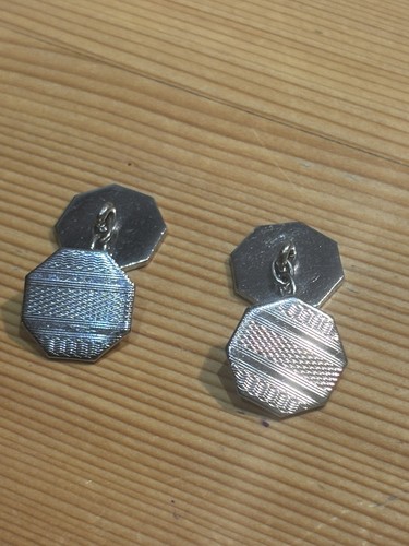 Vintage cufflinks silver - vintage,