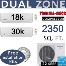 48000 BTU Dual Zone Mini Split